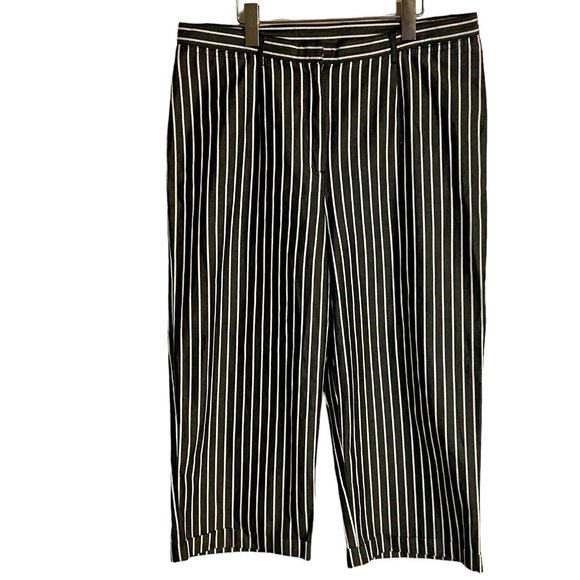 Black White Striped Cropped Pants
Lauren Ralph Lauren Womens Capri Size 14 - Picture 2 of 7
